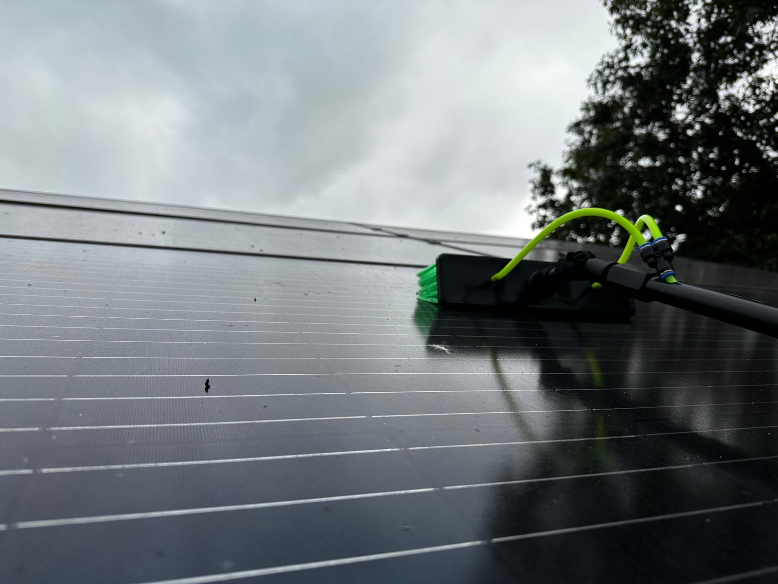 Solar panel cleaning in crewe